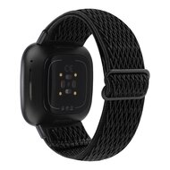 Fitbit Versa 3/4 &amp; Sense 1/2 Nylon Laufband - Schwarz