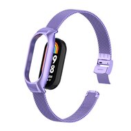 Milanaise Band mit Geh&auml;use - Flieder - Xiaomi Smart Band 8 &amp; 9