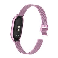 Milanaise Band mit Geh&auml;use - Rosa - Xiaomi Smart Band 8 &amp; 9