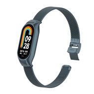 Milanaise Band mit Geh&auml;use - Space Grau - Xiaomi Smart Band 8 &amp; 9