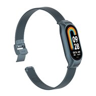 Milanaise Band mit Geh&auml;use - Space Grau - Xiaomi Smart Band 8 &amp; 9