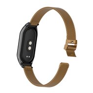 Milanaise Band mit Geh&auml;use - Braun - Xiaomi Smart Band 8 &amp; 9