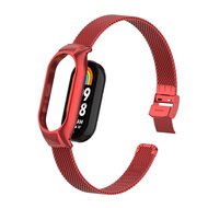 Milanaise Band mit Geh&auml;use - Rot - Xiaomi Smart Band 8 &amp; 9
