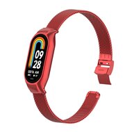 Milanaise Band mit Geh&auml;use - Rot - Xiaomi Smart Band 8 &amp; 9