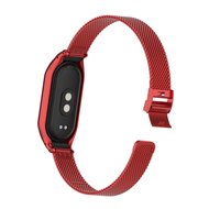 Milanaise Band mit Geh&auml;use - Rot - Xiaomi Smart Band 8 &amp; 9