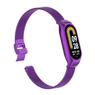 Milanaise Band mit Geh&auml;use - Lila - Xiaomi Smart Band 8 &amp; 9