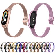 Milanaise Band mit Geh&auml;use - Lila - Xiaomi Smart Band 8 &amp; 9