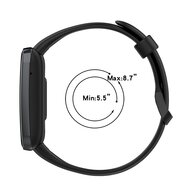 Silikon-Sportband - Schwarz - Xiaomi Smart band 7 Pro