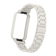 Metallgliederband mit Geh&auml;use - Wei&szlig; - Xiaomi Smart band 7 Pro