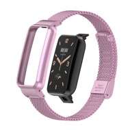 Milanaise Band mit Geh&auml;use - Flieder - Xiaomi Smart band 7 Pro