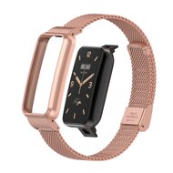 Milanaise Band mit Geh&auml;use - Rose gold - Xiaomi Smart band 7 Pro