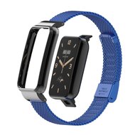 Milanaise Band mit Geh&auml;use - Blau - Xiaomi Smart band 7 Pro