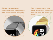 Stahlgliederband - Rose Gold - Xiaomi Smart band 7 Pro