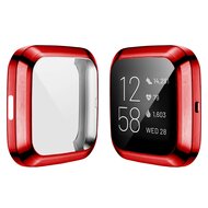 Fitbit Versa 2 Soft TPU Fall (vollst&auml;ndig gesch&uuml;tzt) - Rot
