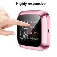 Fitbit Versa 2 Soft TPU Fall (vollst&auml;ndig gesch&uuml;tzt) - Rosa
