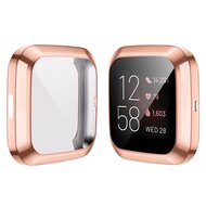 Fitbit Versa 2 Soft TPU Fall (vollst&auml;ndig gesch&uuml;tzt) - Rosa Gold