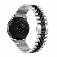 Garmin Vivoactive 6 / Vivoactive 5 / Vivoactive 3 - Stahlband - Silber/Schwarz