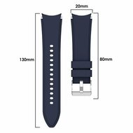 Silikon-Sportband - Dunkelblau - Samsung Galaxy Watch 6 Classic - 47mm &amp; 43mm