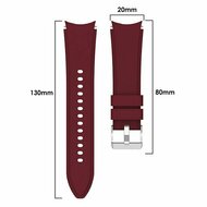 Silikon-Sportband - Bordeaux - Samsung Galaxy Watch 6 Classic - 47mm &amp; 43mm
