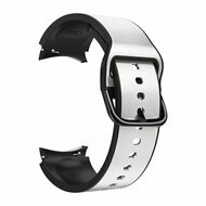 2 in 1 Silikon/Lederband - Grau - Samsung Galaxy Watch 6 Classic - 47mm &amp; 43mm