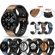 2 in 1 Silikon/Lederband - Schwarz - Samsung Galaxy Watch 6 Classic - 47mm &amp; 43mm