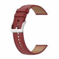 Luxuri&ouml;ses Lederarmband - Bordeaux - Samsung Galaxy Watch 6 Classic - 47mm &amp; 43mm
