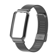Milanaise Band mit Geh&auml;use - Schwarz - Xiaomi Smart band 7 Pro