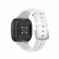 Fitbit Versa 3/4 &amp; Sense 1/2 Lederband - Wei&szlig;