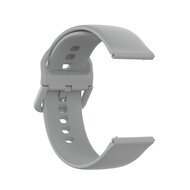 Fitbit Versa 1 / 2 &amp; Lite Silikon-Sportband mit Schnallenverschluss - Grau - Gr&ouml;&szlig;e: Klein