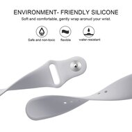 Fitbit Versa 1 / 2 &amp; Lite Silikonband - Gr&ouml;&szlig;e: Klein - Grau