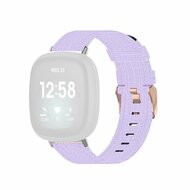 Fitbit Versa 3/4 &amp; Sense 1/2 Segeltuchband - Flieder