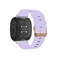 Fitbit Versa 3/4 &amp; Sense 1/2 Segeltuchband - Flieder