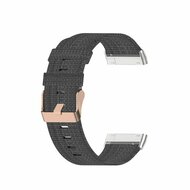 Fitbit Versa 3/4 &amp; Sense 1/2 Segeltuchband - Dunkelgrau