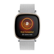 Fitbit Versa 3/4 &amp; Sense 1/2 - Milanaiseband mit Verschluss - Silber