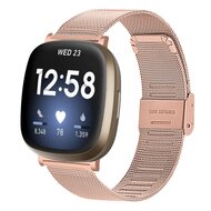 Fitbit Versa 3/4 &amp; Sense 1/2 - Milanaiseband mit Verschluss - Champagner Gold