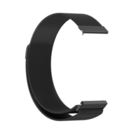 Garmin Venu 3s / Vivoactive 4s / Venu 2s / Vivomove 3s / Forerunner 255s - Milanaise Armband - Schwarz