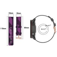 Garmin Venu 3s / Vivoactive 4s / Venu 2s / Vivomove 3s / Forerunner 255s - Leinenarmband - Violett