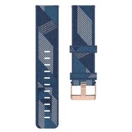 Garmin Venu 3s / Vivoactive 4s / Venu 2s / Vivomove 3s / Forerunner 255s - Segeltucharmband - Blau