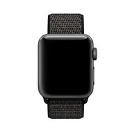 Sport Loop Armband - Schwarz / Orange - Geeignet f&uuml;r Apple Watch 38mm / 40mm / 41mm / 42mm
