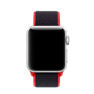 Sport Loop Armband - Magenta / Schwarz - Geeignet f&uuml;r Apple Watch 38mm / 40mm / 41mm / 42mm