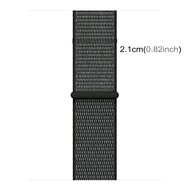 Sport Loop Armband - Grau mit Dunkelgr&uuml;n - Geeignet f&uuml;r Apple Watch 44mm / 45mm / 46mm / 49mm