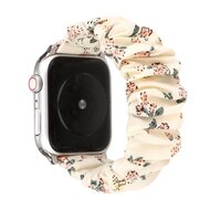 Elastisches Armband - Floraler Druck leicht - Geeignet f&uuml;r Apple Watch 38mm / 40mm / 41mm / 42mm