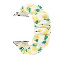 Elastisches Armband - Ananas-Druck - Geeignet f&uuml;r Apple Watch 38mm / 40mm / 41mm / 42mm