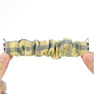 Elastisches Armband - Gelb / Blau - Geeignet f&uuml;r Apple Watch 38mm / 40mm / 41mm / 42mm