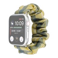 Elastisches Armband - Gelb / Blau - Geeignet f&uuml;r Apple Watch 38mm / 40mm / 41mm / 42mm