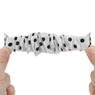Elastisches Armband - Schwarze Punkte - Geeignet f&uuml;r Apple Watch 44mm / 45mm / 46mm / 49mm