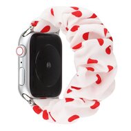 Elastisches Armband - Rote Punkte - Geeignet f&uuml;r Apple Watch 44mm / 45mm / 46mm / 49mm