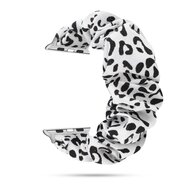 Elastisches Armband - Wei&szlig; / Schwarz - Geeignet f&uuml;r Apple Watch 44mm / 45mm / 46mm / 49mm