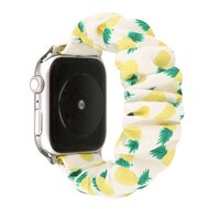 Elastisches Armband - Ananas-Druck - Geeignet f&uuml;r Apple Watch 44mm / 45mm / 46mm / 49mm