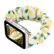 Elastisches Armband - Ananas-Druck - Geeignet f&uuml;r Apple Watch 44mm / 45mm / 46mm / 49mm